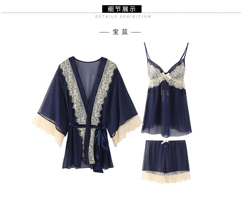 Pyjama pour femme en Nylon à manches - Ref 2992017 Image 14