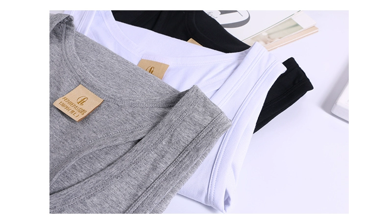 Fen Teng mới vest nam co giãn bó sát cơ sở thanh niên cơ sở màu rắn thể thao mùa hè đơn