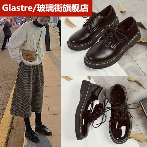 Японская обувь для кожаной обуви в английском стиле, универсальные туфли, в британском стиле, 2020, популярно в интернете