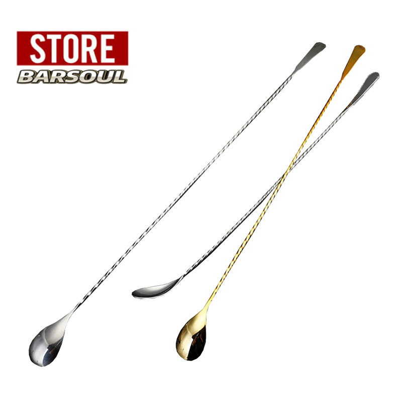 BARSOUL International ファインアウトライン フェザーヘッド ロングバースプーン ホフマン ファインスレッド ロングバースプーン カクテルスプーン バースプーン