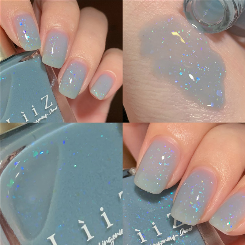 Liiz Nail Polish Water-Based Odorless Non-Peelable L03 Seven O'Clock Twilight 02 Blue Snow Mountain 14 Moon Rabbit Invasion Liiz Nail Polish Water-Based Odorless Non-Peelable L03 Seven O'Clock Twilight 02 Blue Snow Mountain 14 Moon Rabbit Invasion