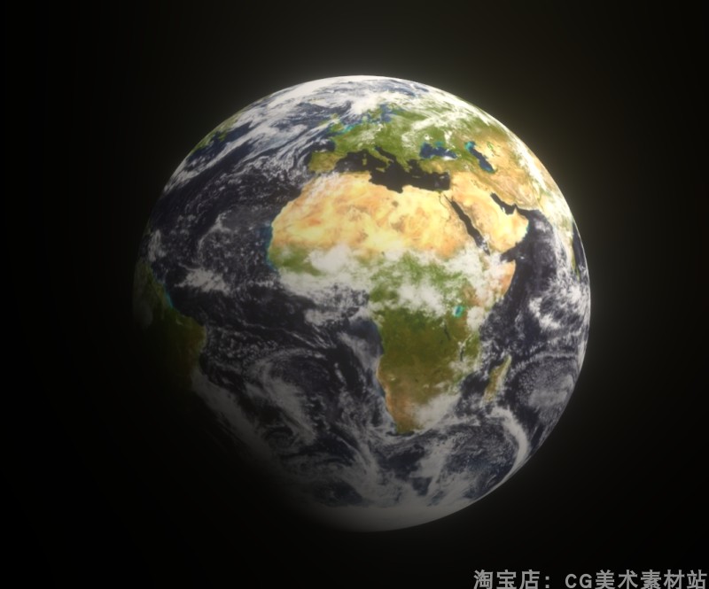 图片[4]-Blender模型太空宇宙六大行星地球火星金星水星3D模型素材-cg男孩