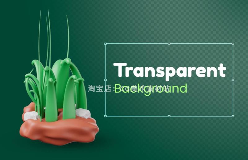 图片[6]-Blender自然植物仙人掌蘑菇花草树太阳彩虹向日葵3D图标模型素材-cg男孩