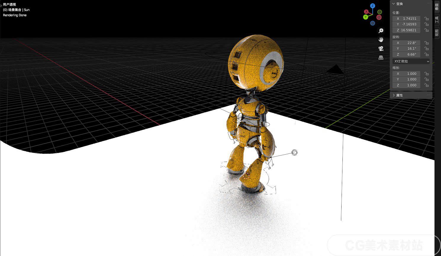 图片[3]-【Blender动画电影角色机器人机械人3D模型素材】-cg男孩