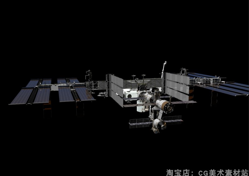 图片[4]-【Blender/C4D/FBX太空航天飞船美国NASA国际空间站天宫3D模型素材】-cg男孩