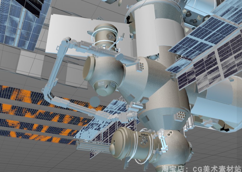 图片[9]-【Blender/C4D/FBX太空航天飞船美国NASA国际空间站天宫3D模型素材】-cg男孩