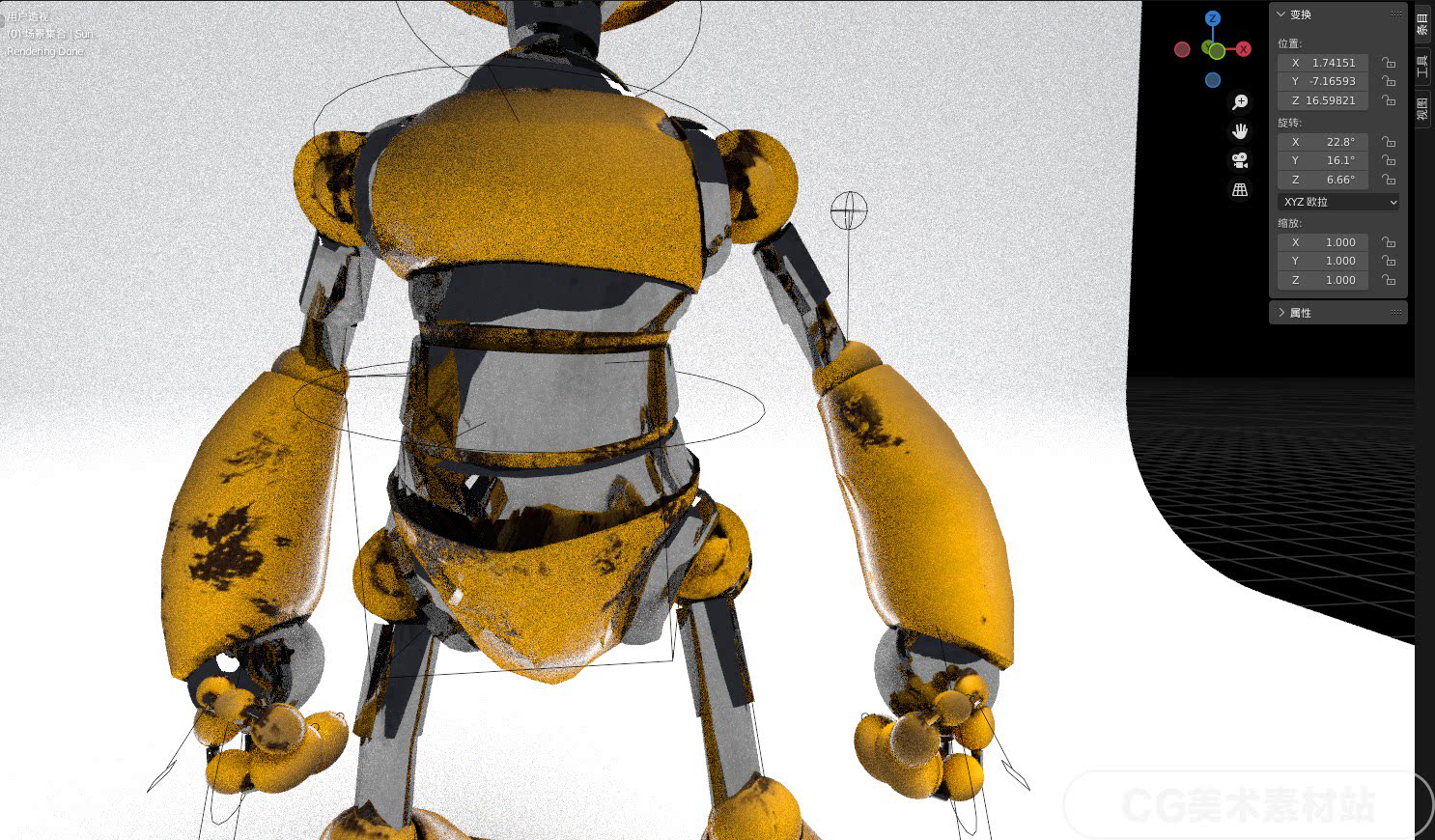 图片[5]-【Blender动画电影角色机器人机械人3D模型素材】-cg男孩