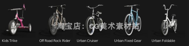 图片[13]-Blender插件Traffiq汽车飞机轮船绑定交通工具路牌3D模型预设库-cg男孩