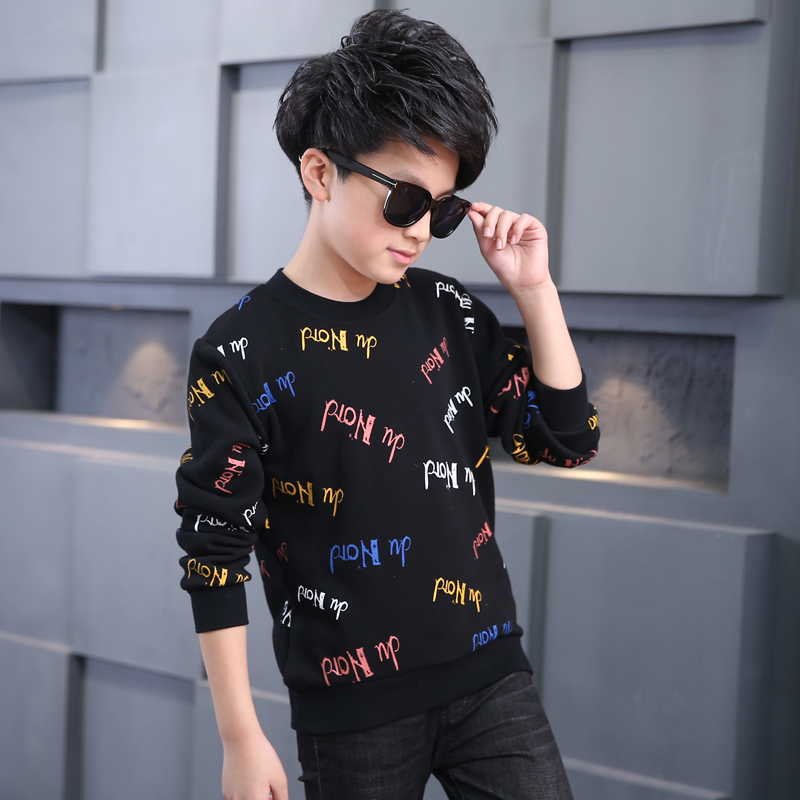 Trẻ em Mặc áo thun bé trai Hàn Quốc Cộng với áo nhung dày Áo ấm trẻ em Áo len cao cổ Áo len bé trai mùa đông áo phông bé trai 1 tuổi