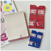 特价 日本进口 Mind Wave 复古毛衣留言便签信封信纸套装 小便条