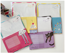 Special offer imported from Japan Mind Wave cute colorful lace letter paper envelope set record message