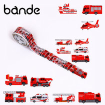 Mushroom Tun imported from Japan Bande tape roll sticker Nagoya City Fire Department rescue vehicle