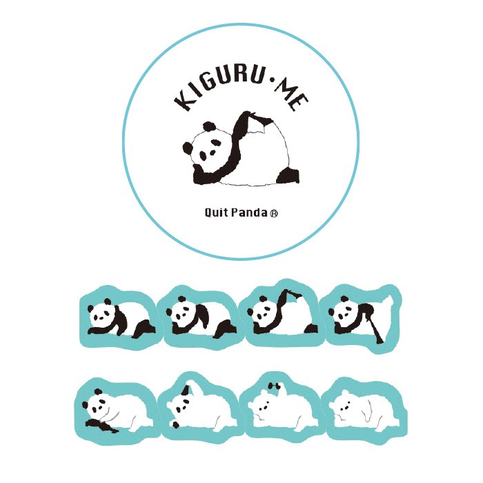 Mushmushun Japan imports Mind Wave tape roll stickers Transform panda cat collage