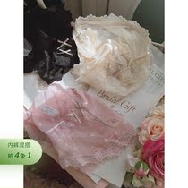 Butterfly Knot Breathable Loving Loving Poker Teenage Pants Sexy Lace Side Translucent Middle Waist Pure Cotton Bottom Crotch Triangle Pants