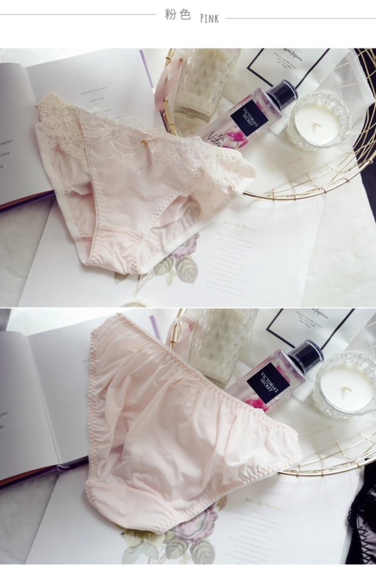 Peach mật ong tùy chỉnh Đẹp pha lê ngọc trai thêu ren PP sữa lụa nữ đồ lót pk73 bikini đẹp