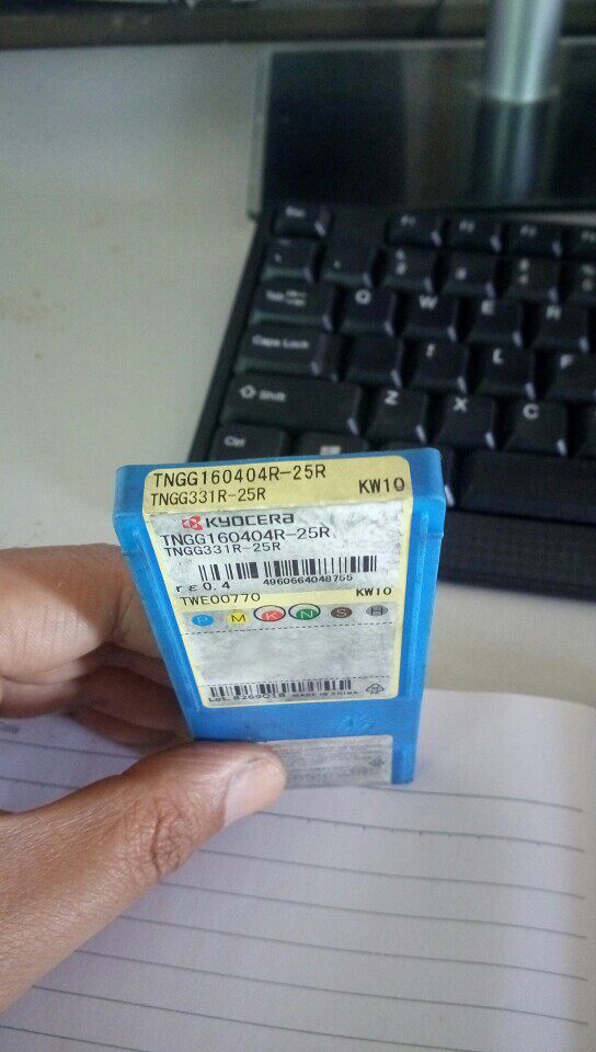 KYOCERA Triangle Alloy Uncoated Aluminum Cast Iron Blade TNGG160404R-25R KW10