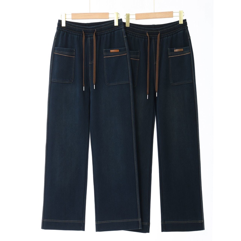 2026 Spring New Straight-Leg Casual Jeans for Middle-Aged Women, High-Waisted, Loose, Slimming, Versatile Long Pants 2026 Spring New Straight-Leg Casual Jeans for Middle-Aged Women, High-Waisted, Loose, Slimming, Versatile Long Pants