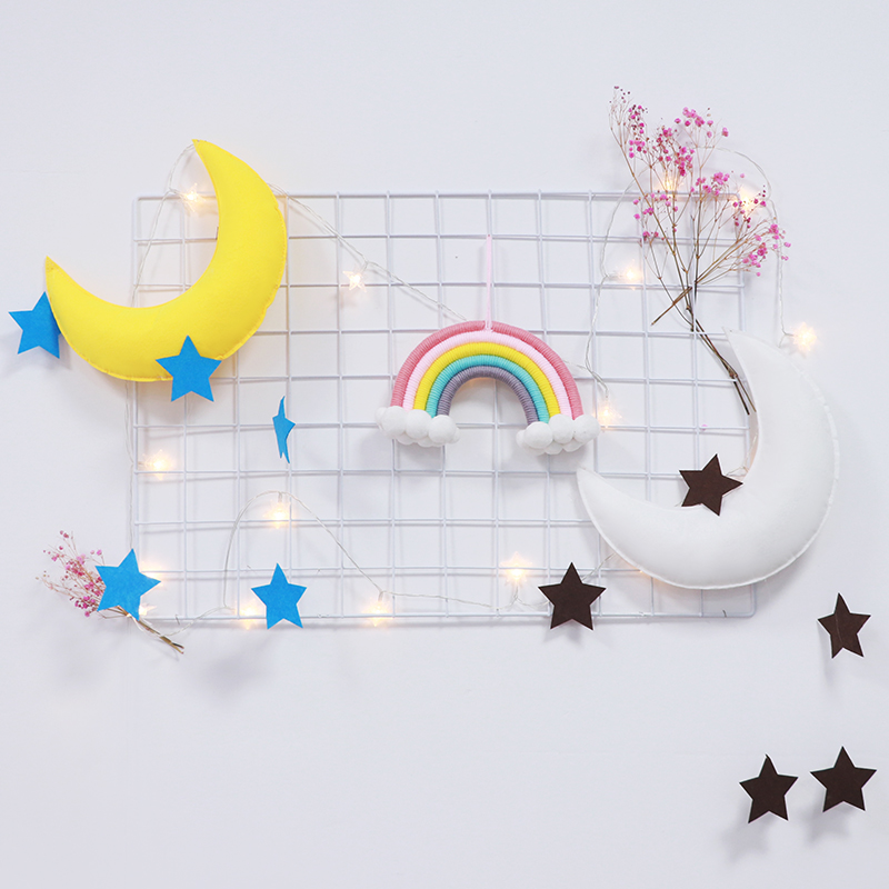 Cloud Rain Drop Pendant Moon Pendant Children's Bed Hang Children's Tents Matching Princess Room Children's Room Decorations