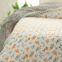 American Countryside Field Garden loquat hand-painted all pure cotton cloth to be made as a single piece kit quilt cover bed linen pillowcase