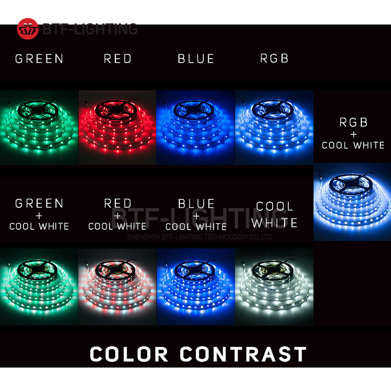 Heat sale LED Seven color RGBW light with 5050 patch RGB positive white warm white light 60 light 12V lamp 12V soft light strip