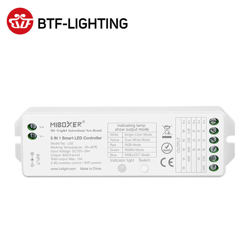 LED light strip module 2 4G color temperature home improvement smart control board RGB RGBW RGB CCT controller 12-24V