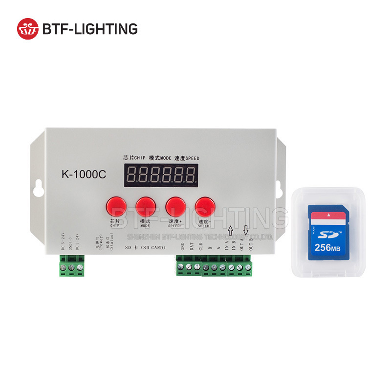 Hot sell K1000C can support Fancy Ribbon Chip's RGBW DMX512 programable design LED full-Carnivals