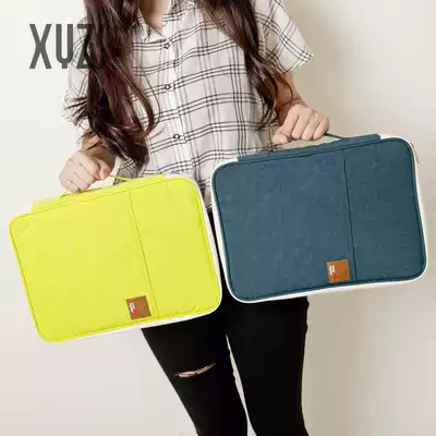 Certificate storage bag Large-capacity household multi-function passport bill document household registration bag 4 Bag