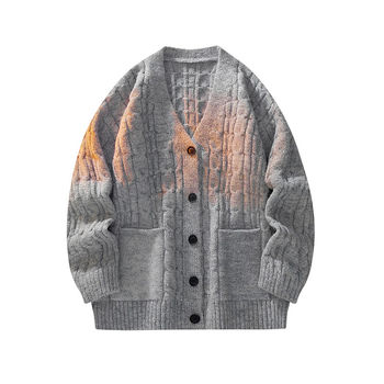 Woodpecker 2025 ດູໃບໄມ້ລົ່ນແບບໃຫມ່ knitted cardigan sweater ຄົນອັບເດດ: ຂອງຜູ້ຊາຍວ່າງ knitted sweater jacket ວ່າງຜູ້ຊາຍ trendy