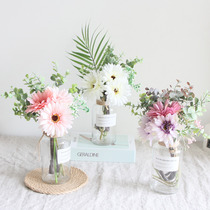 Emulated floral Nordic table decoration floral inserts floral green plant Leaf Armchair Flowers and Flowers Fake Flowers Bouquet