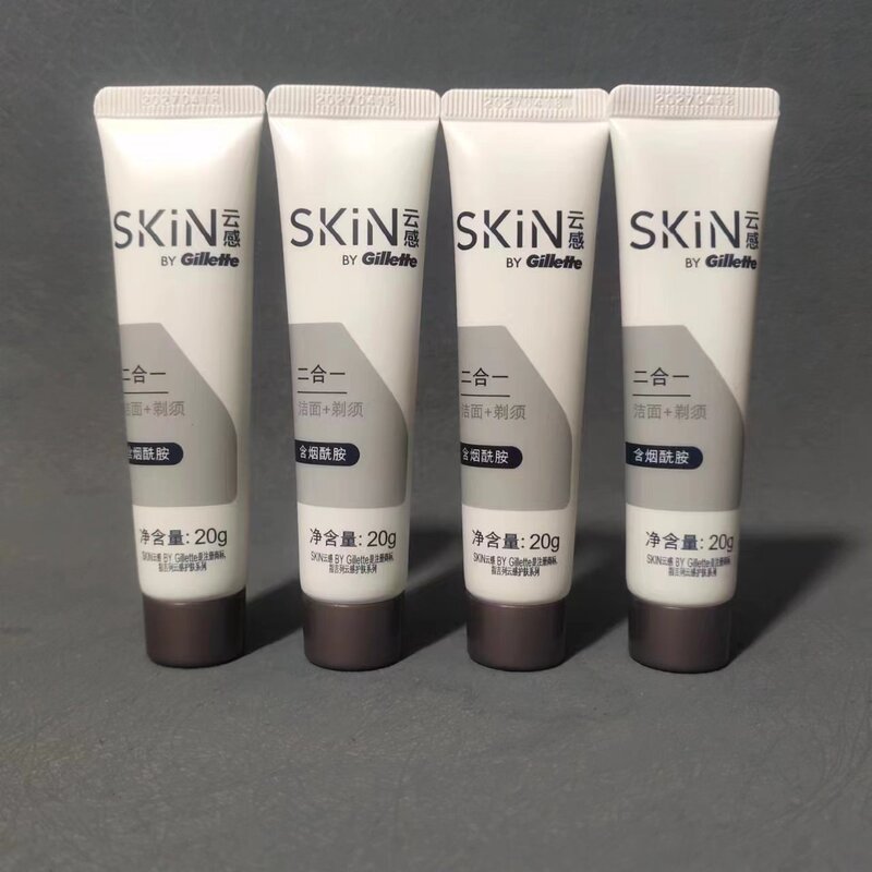 Gillette Cloud Sensation 20g*4 Pack, Total 80g, Shaving and Facial Cleansing 2-in-1 Facial Cleanser for Men, Free Shipping Gillette Cloud Sensation 20g*4 Pack, Total 80g, Shaving and Facial Cleansing 2-in-1 Facial Cleanser for Men, Free Shipping