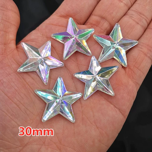 Акриловая платформа Пентагона дно AB Diamond 24mm30mm DIY Ювелирные аксессуары