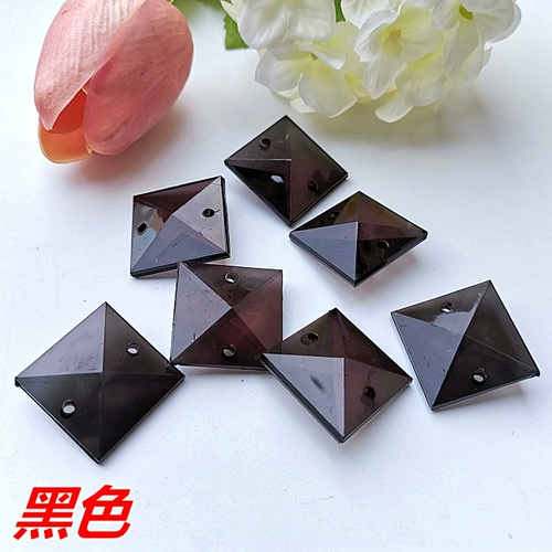 Акриловая цветовая квадратная квадратная имитация кристаллическая бусинка квадратная таблетка двойная квадратная квадратная занавес