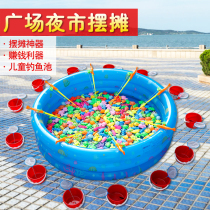 Childrens magnetic fishing toy pool set square stall Children baby 1-3-6 years old 5 inflatable fishing pool water play