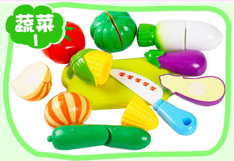 Chơi đồ chơi trẻ em trong nhà Rau và trái cây Cắt để xem Bộ dao kéo Bộ đồ chơi giáo dục bé trai công chúa búp bê