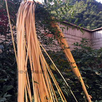 Bamboo brother natural handmade yellow silk bamboo woven material Bamboo strip fine design model Bamboo strip Wedding bamboo silk flower arrangement Bamboo material