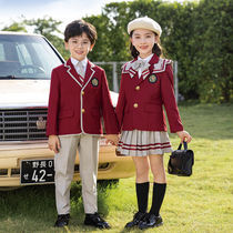 Kindergarten Garden Clothing Spring Autumn Clothing Little Western Clothing Autumn Banfu Suit New Primary And Middle School School Uniforms Children Three Sets