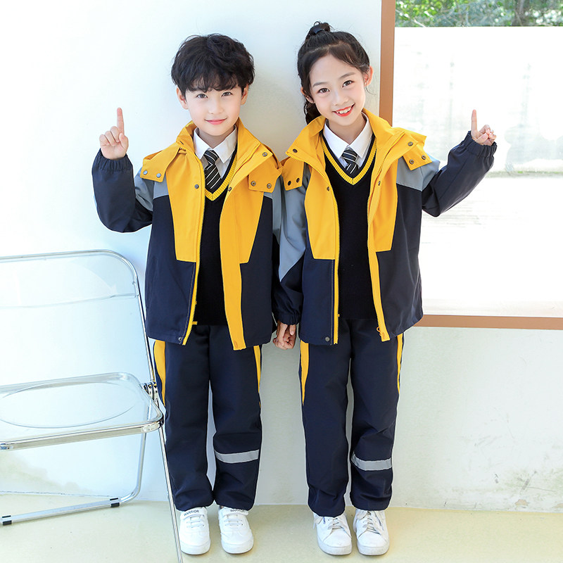 Kindergarten Garden Clothing Submachine Clothing Three Sets Children Autumn Winter Clothing Games Class Clothing Suit Autumn Elementary School Uniforms