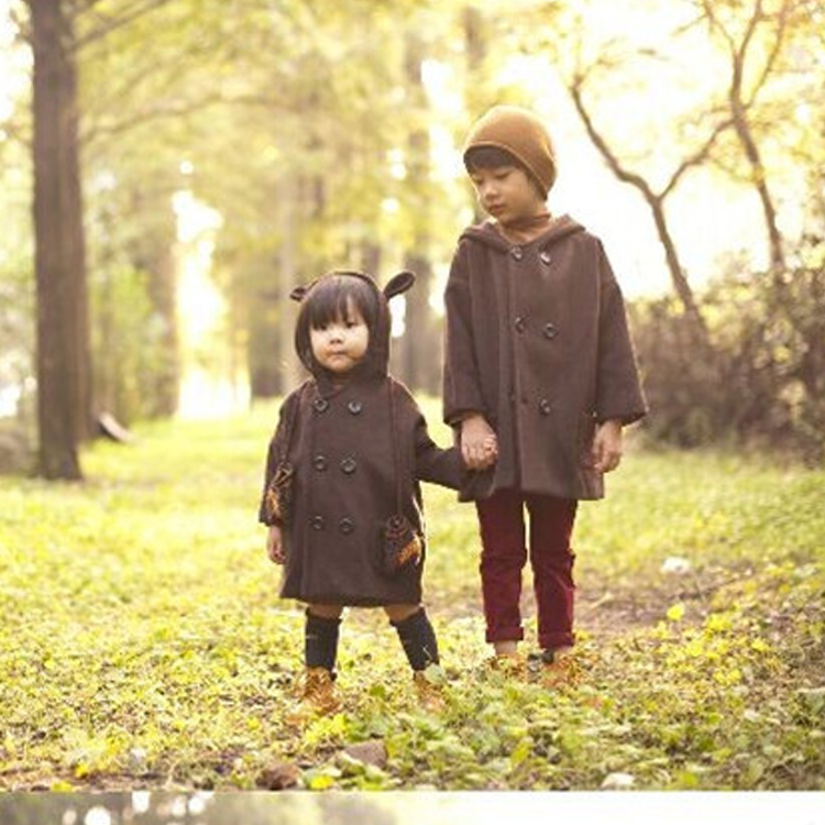 Manteau enfant F.AUSPICE en laine - Ref 2160685 Image 7