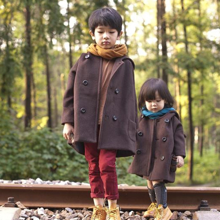 Manteau enfant F.AUSPICE en laine - Ref 2160685 Image 6