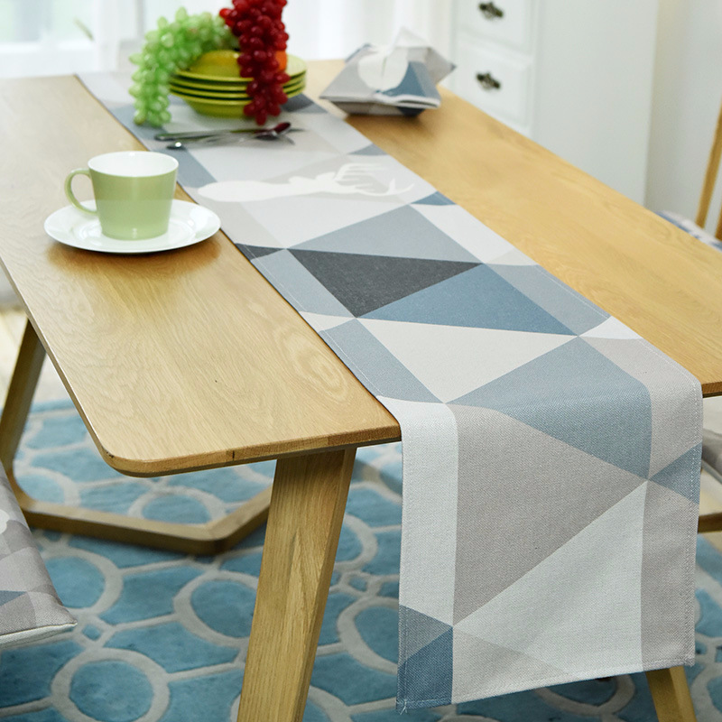 Nordic table flag cover towel all-match modern minimalist fabric cotton and linen tablecloth TV cabinet coffee table tablecloth tablecloth elk