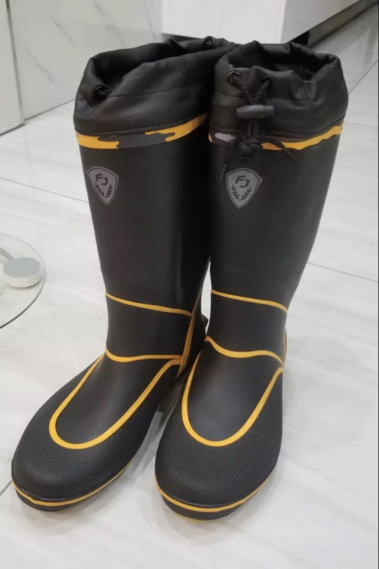 Giày cao cổ nam mới đơn vải lót cao su chống thấm nước mưa ủng - Rainshoes giày chống thấm nước nam