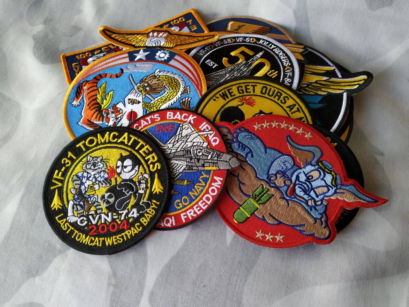American bomber aircraft group insignia sea navigation chest chapter jacket perch embroidered arm badge back glue-Taobao