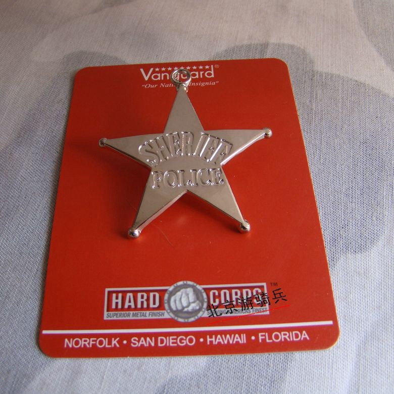 Metal Badge American Western Cowboy Hat Badge American Western Long Cowboy Hat Badge