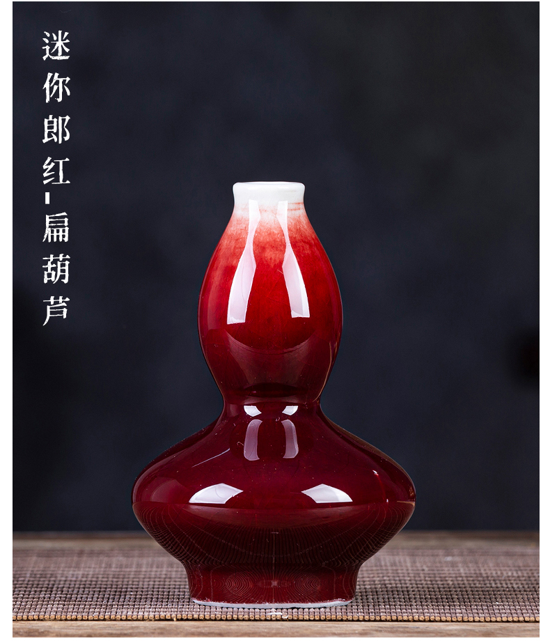 Porcelain of jingdezhen ceramic mini floret bottle flower tea hydroponic creative restoring ancient ways is rich ancient frame accessories furnishing articles