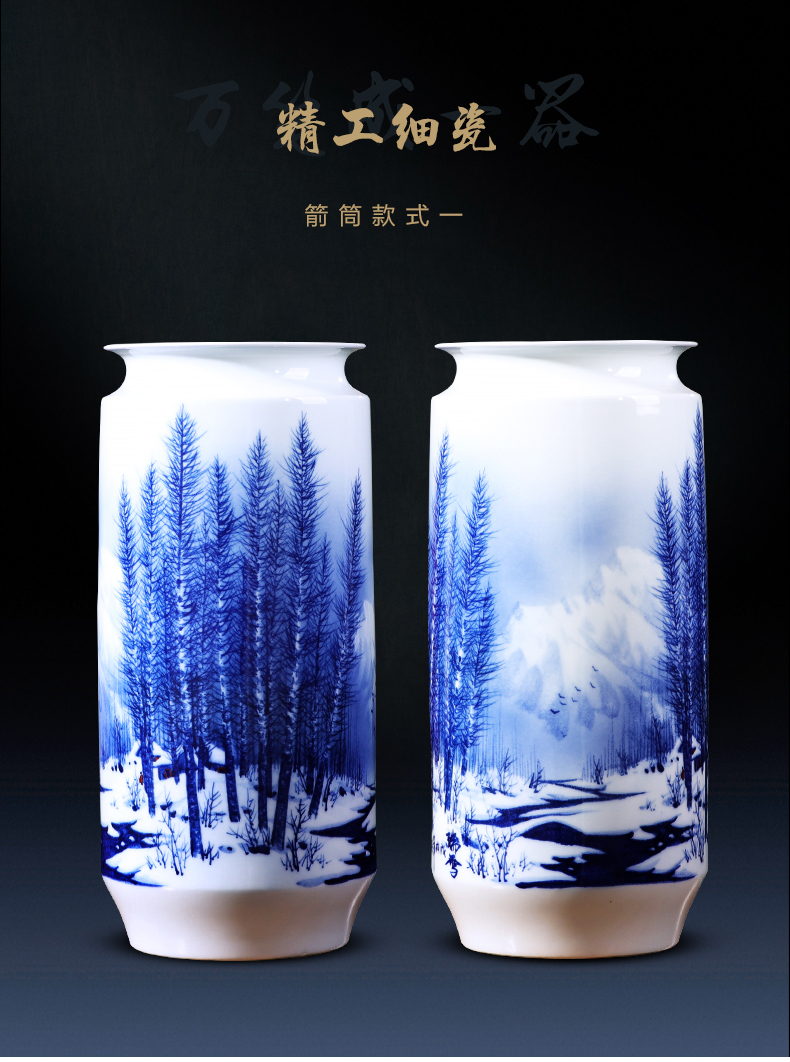 Jingdezhen ceramics celebrity hand - made porcelain bottles of the sitting room of Chinese style household decorative flower arranging TV ark, act the role ofing is tasted furnishing articles