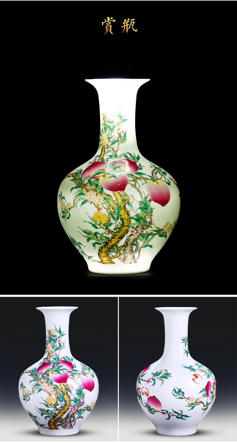 Jingdezhen ceramics, vases, flower arranging Chinese style household furnishing articles, the sitting room porch TV ark, wine ark, adornment porcelain