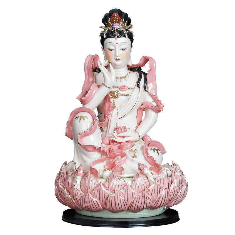 Hong xuan jingdezhen ceramics household home furnishing articles to the south China sea guanyin Buddha lotus avalokitesvara