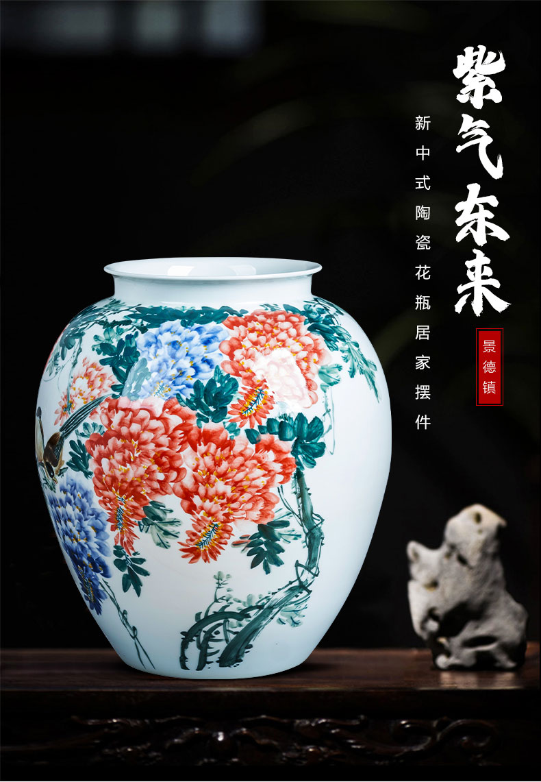 Porcelain of jingdezhen ceramics hand - made sabingga sukdun dergici jimbi vase expressions using son home sitting room office study furnishing articles