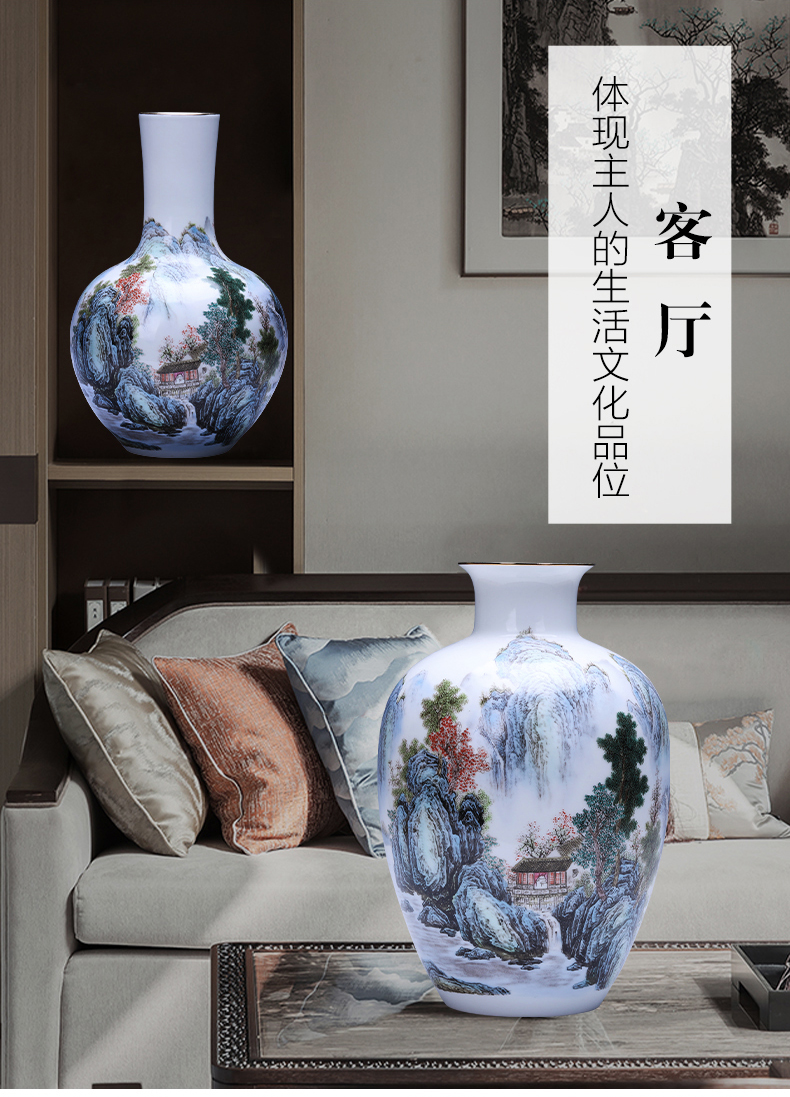 Jingdezhen ceramic vase furnishing articles and Chinese style porch, sitting room adornment porcelain porcelain decoration accessories