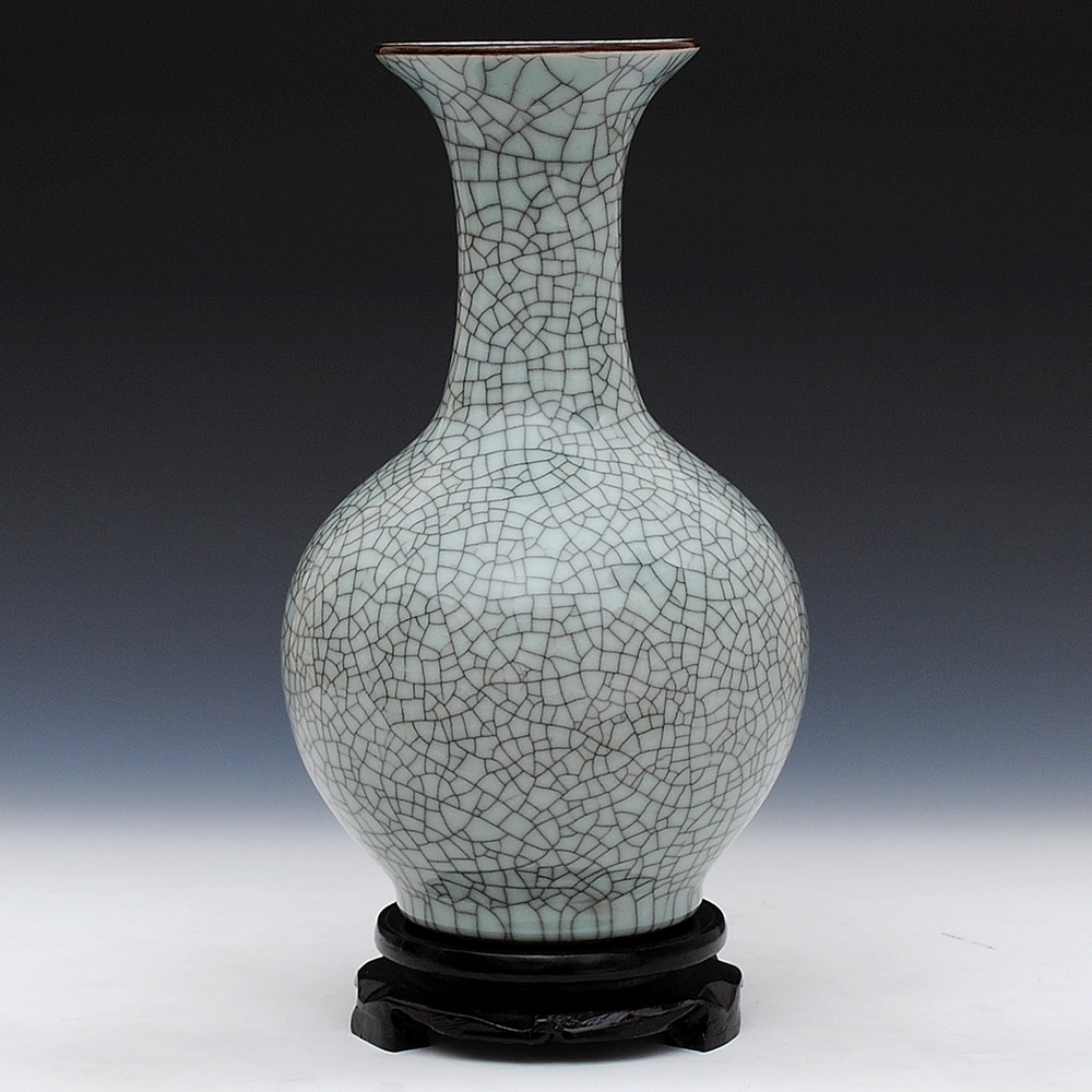 Archaize of jingdezhen ceramics up crack glaze vase bottle after classical household adornment handicraft furnishing articles